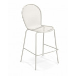 tabouret haut ronda emu blanc mat