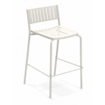 tabouret haut bridge emu blanc mat