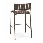 TABOURET HAUT BRIDGE, Marron d'Inde de EMU