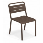 chaise urban emu marron d'inde
