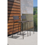 tabouret haut bridge emu blanc mat