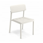 chaise shine emu blanc mat