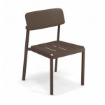 chaise shine emu marron d'inde