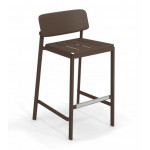 tabouret haut shine emu marron d'inde