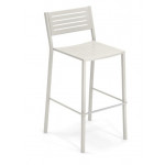 tabouret haut segno emu blanc mat