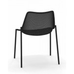 chaise round emu noir