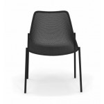 chaise round emu noir
