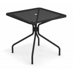 table carree cambi 80 emu noir