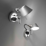 applique murale tolomeo micro faretto led artemide variateur