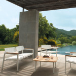 banc shine emu blanc