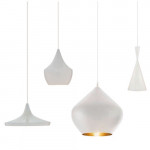 Beat Light Wide Tom Dixon suspension design blanc