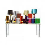 Bourgie Kartell Lampe à poser edition limitee metallisé titane