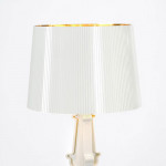 Bourgie Lampe à Poser Design Kartell Blanc Or