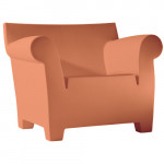 Bubble Club Kartell fauteuil design terre de sienne