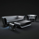 fauteuil bum bum vondom noir