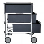 caisson rangement mobil 3 tiroirs kartell ardoise