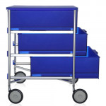 caisson rangement mobil 3 tiroirs kartell cobalt