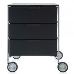 caisson mobil 3 tiroirs kartell fume brillant