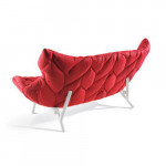 canape foliage kartell blanc trevira gris