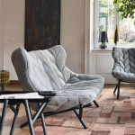 canape foliage rouge kartell trevira beige