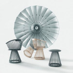 tabouret fan tom dixon chene naturel