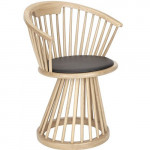 chaise fan tom dixon chene naturel