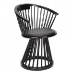 chaise fan tom dixon chene noir