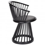 chaise fan tom dixon chene noir