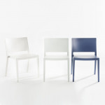 chaise lizz mat kartell blanc