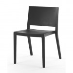 chaise lizz mat kartell noir