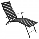 chaise longue bistro fermob reglisse