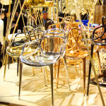 chaise masters metallisee kartell cuivre