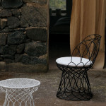 chaise retrouve emu blanc