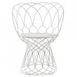 chaise retrouve emu blanc