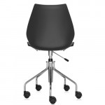 chaise roulettes maui kartell anthracite