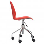 chaise roulettes maui kartell rouge