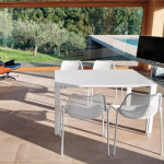 chaise round emu marron