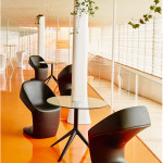 chaise ufo vondom gris acier