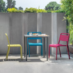chaise urban emu marron d'inde