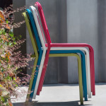chaise urban emu marron d'inde