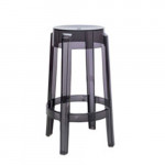 Charles Ghost Tabouret H65 Design Kartell Fume 