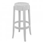 Charles Ghost Tabouret H75 Design Kartell Blanc