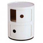 Componibili Meuble de Rangement 2 Elements Design KArtell Blanc