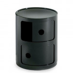 Componibili Meuble de Rangement 2 Elements Design Kartell Noir