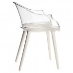 Cyborg Fauteuil design magis blanc transparent