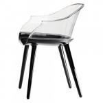 Cyborg Fauteuil Design Magis Noir transparent