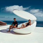 lit soleil parasol ulm vondom blanc