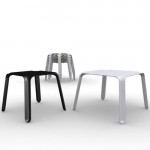 Easy table jardin design magis blanc