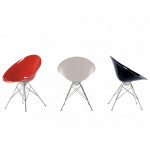 Eros Fauteuil 4 Pieds Design Kartell Opaque Blanc