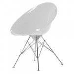 Eros Fauteuil 4 Pieds Design Kartell Opaque Blanc